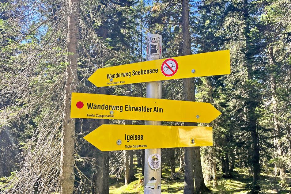 eurohike-wanderreisen-zugspitze-leutasch-ehrwald-wegweiser-Zugspitze Eurohike-Eurohike-w950